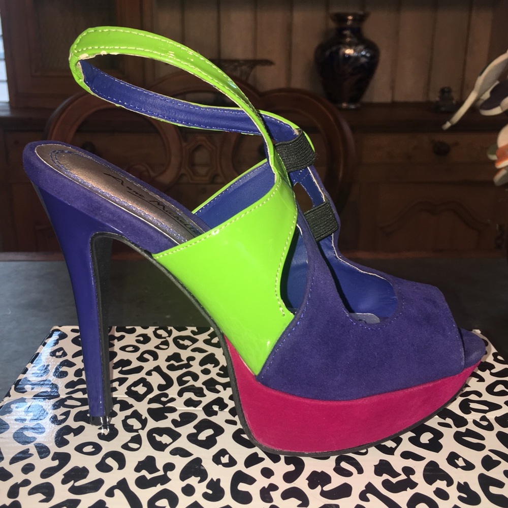 Color Blocked Heels