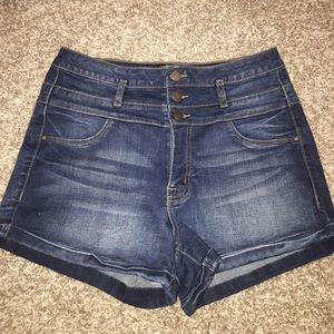 Refuge high waist denim shorts