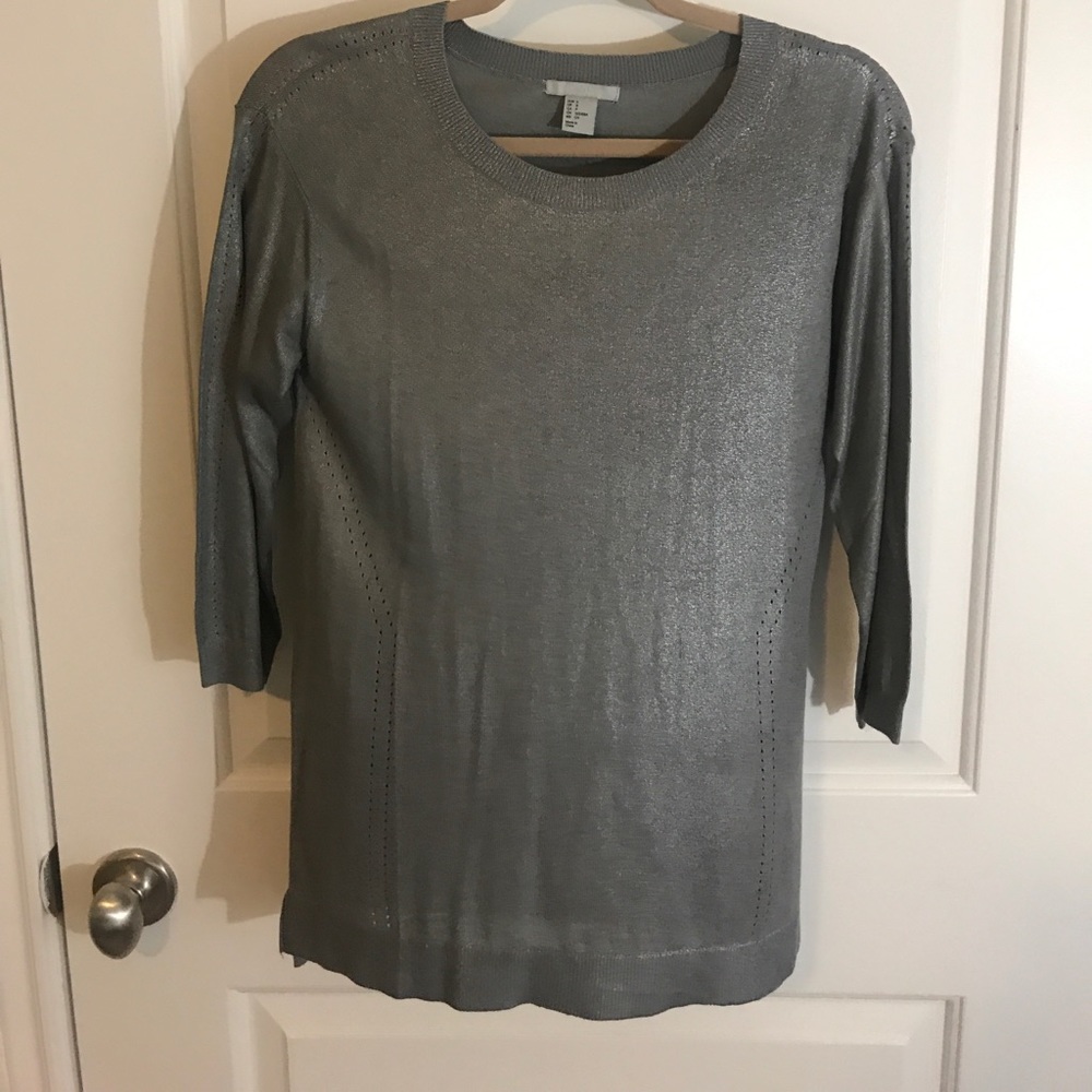 Gray H&M 3/4 sleeve top