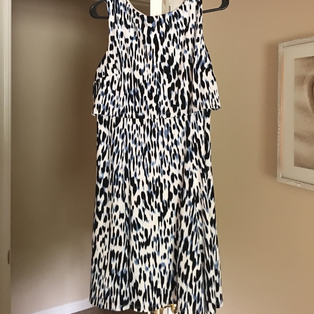 Alfani dress in blue and black. New without tags.