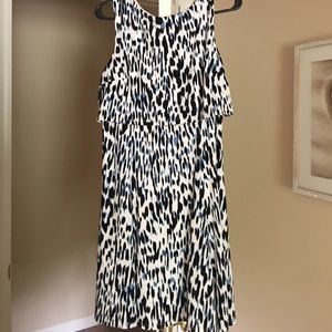 Alfani dress in blue and black. New without tags.