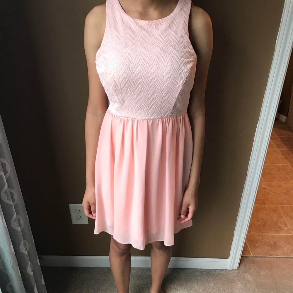 Pastel pink dress
