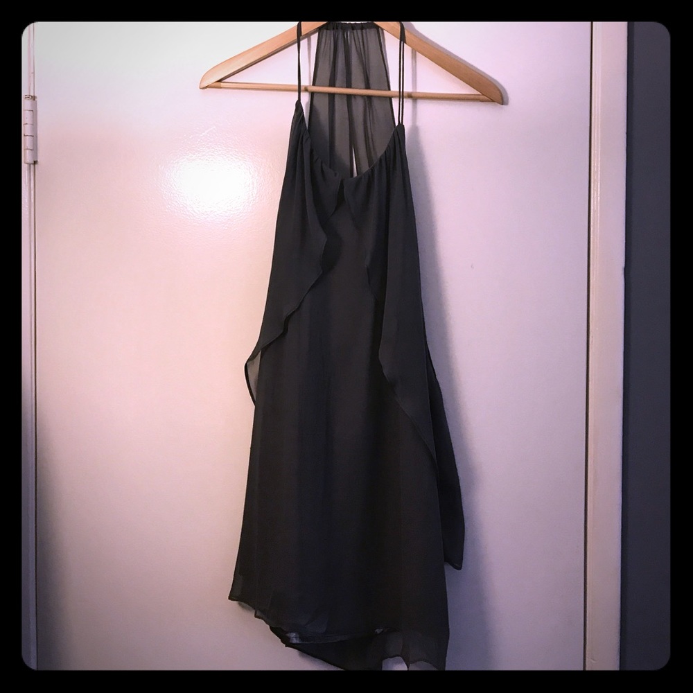 Gray cocktail dress