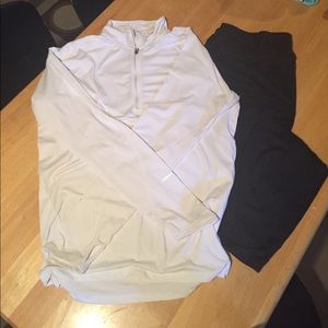 Nike 3/4 zip workout shirt