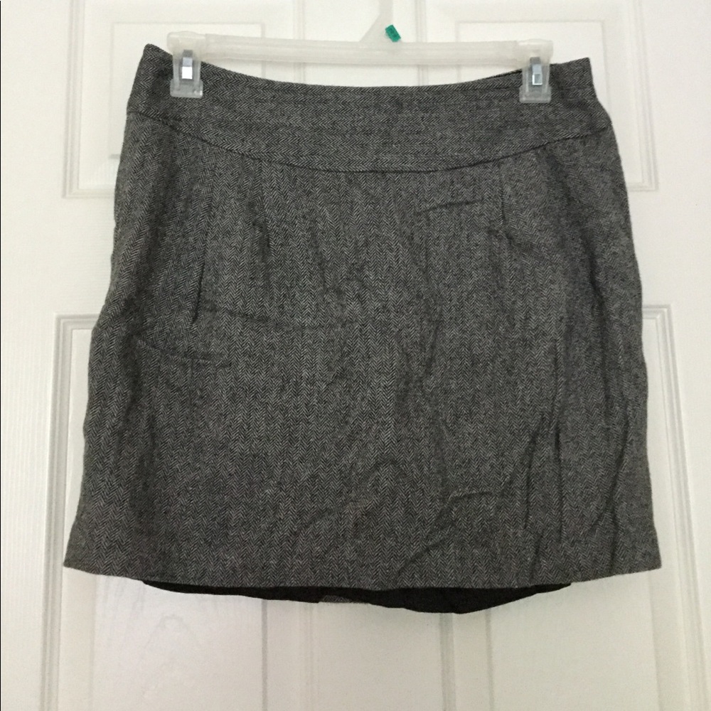 LOFT Heather gray business skirt