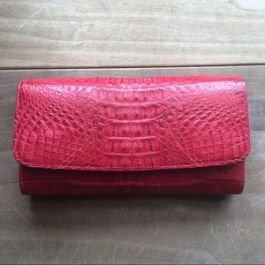 River Genuine Crocodile Skin Wallet