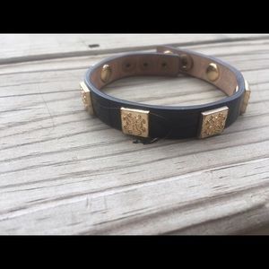 Rustic Cuff Black Bracelet