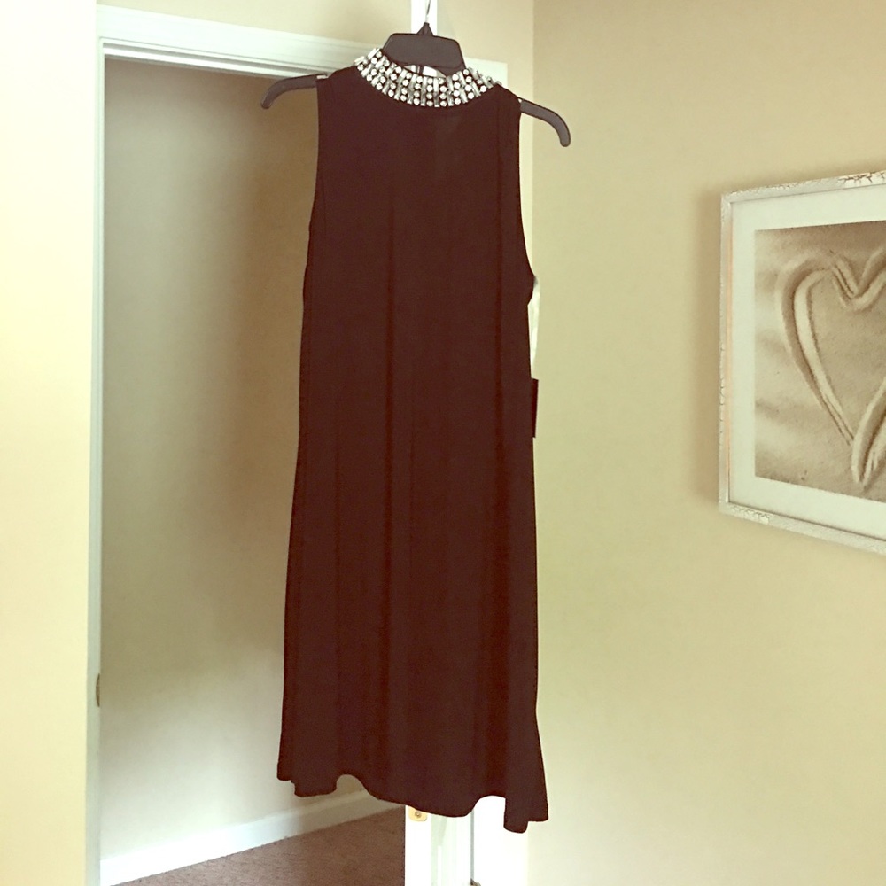Sexy Black cocktail dress jewels. New/never worn