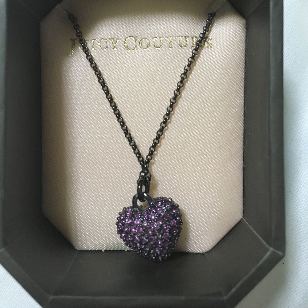Juicy couture Purple Heart necklace