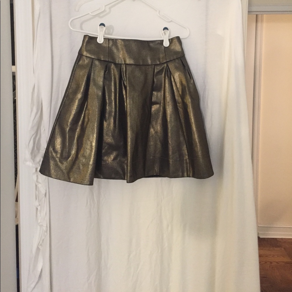 Metallic skirt
