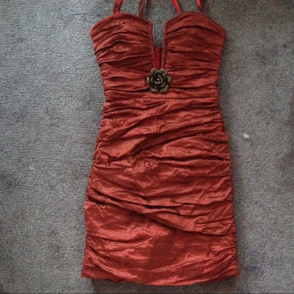 Ultra mini strapless BCBG dress