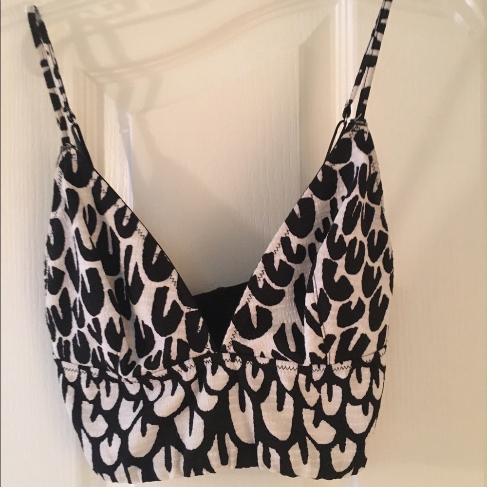 Animal Print Topshop Bra top