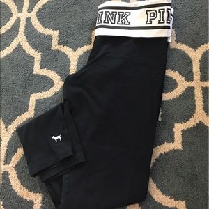 Pink skinny yogas