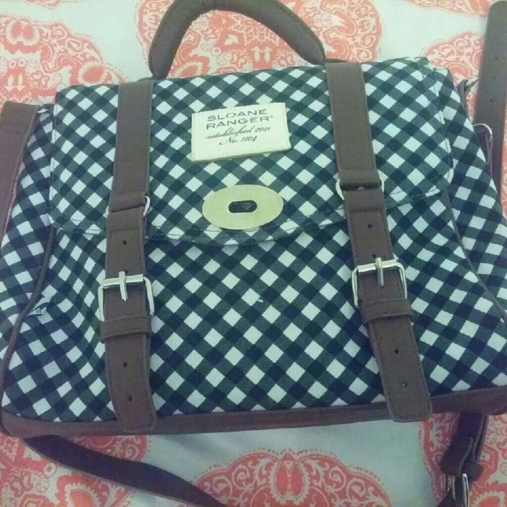 Sold out everywhere. Sloane ranger gingham tote
