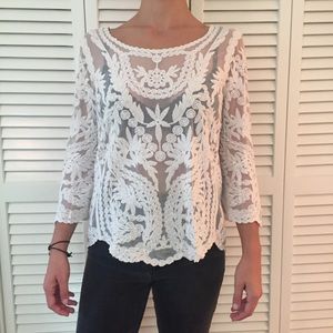 H&M Lace see-through top