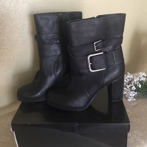 Nine West Buckle detail Booties (Black)