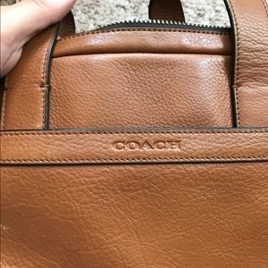 Coach Tan Leather Briefcase 💼