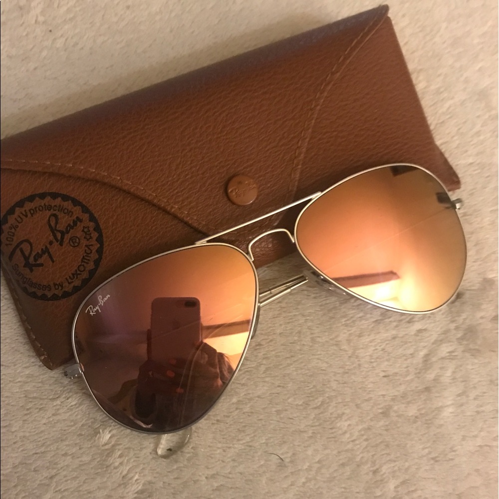 Ray ban mirror aviator sunglasses