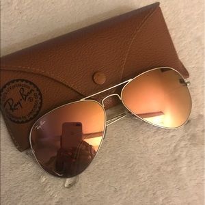 Ray ban mirror aviator sunglasses