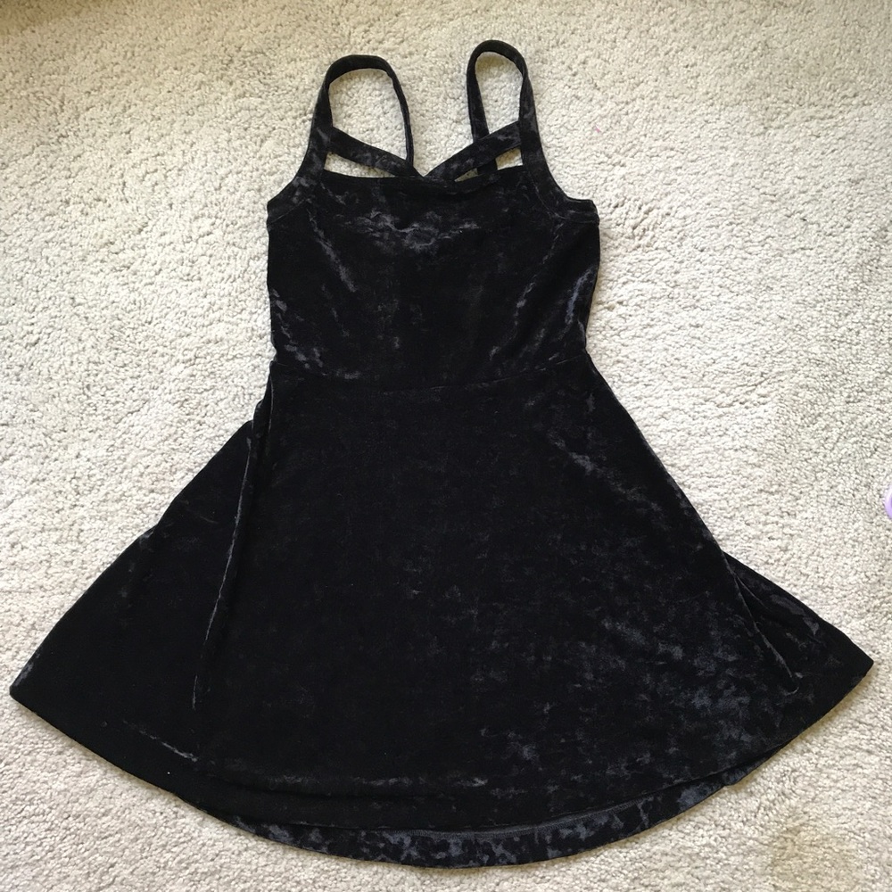 🖤Black Velvet  A Line Dress🖤