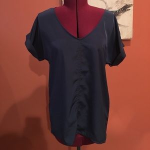 Navy silky top  part of 5 for $20