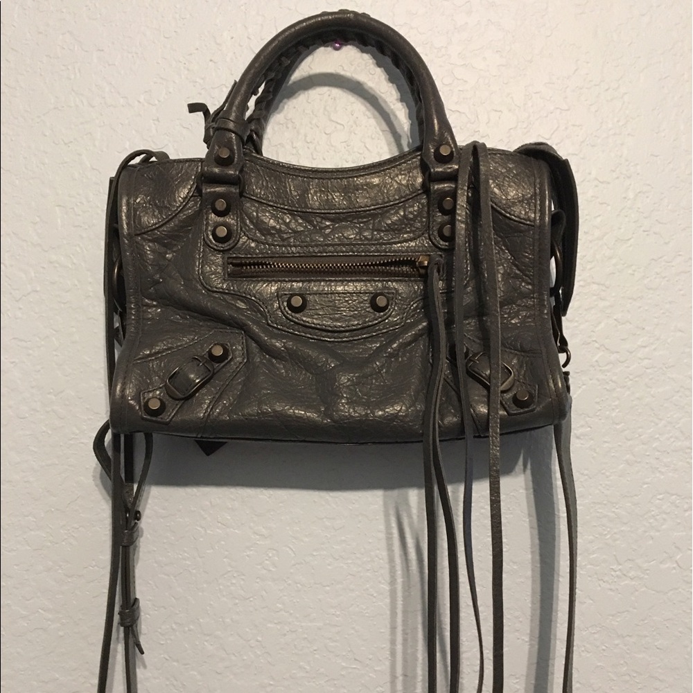 Balenciaga Mini City Gris Tarmac Grey Crossbody
