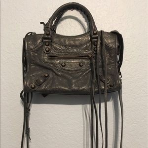 Balenciaga Mini City Gris Tarmac Grey Crossbody