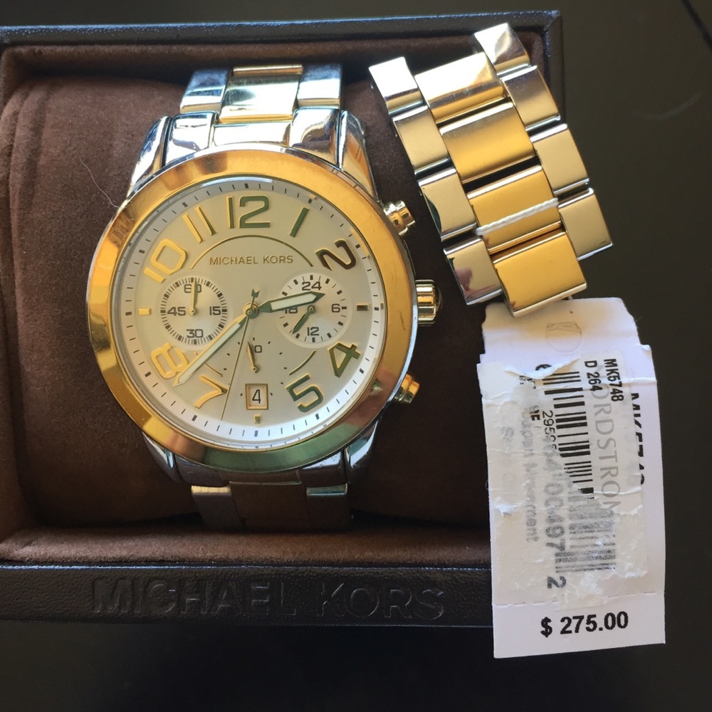 Michel Kors dual tone watch