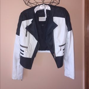 Faux leather jacket!