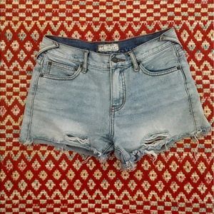 Free People cut off denim shorts