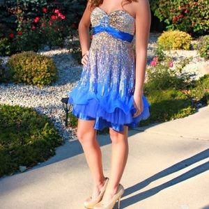 Sequin homecoming/prom dress