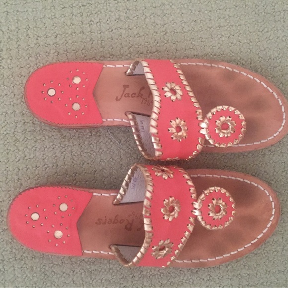 Jack Rogers Shoes - Size 6 coral / gold Jack Rogers Nantucket sandals