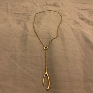 Wishbone Pendant Necklace
