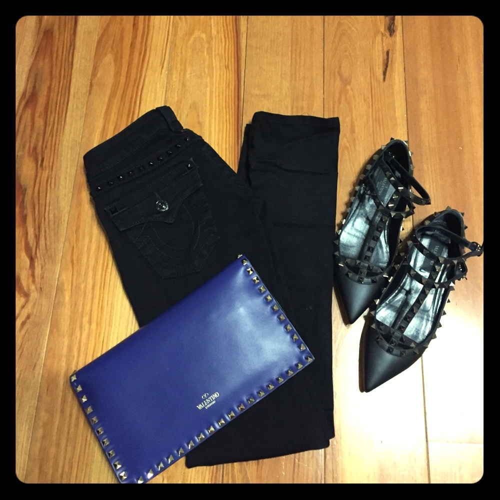 True Religion Julie Studded Jeans Size 25