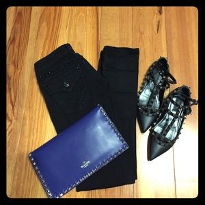 True Religion Julie Studded Jeans Size 25