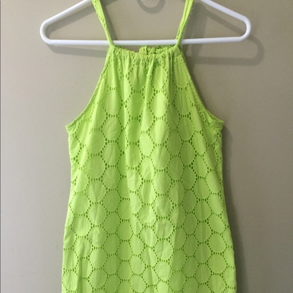 Lime Crochet Dress