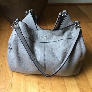 Gray Coach Bag