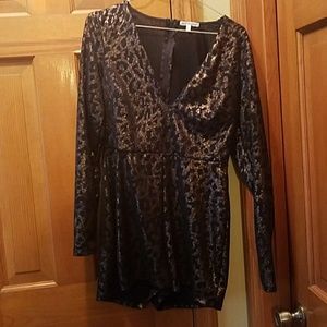 Cheetah Print Romper