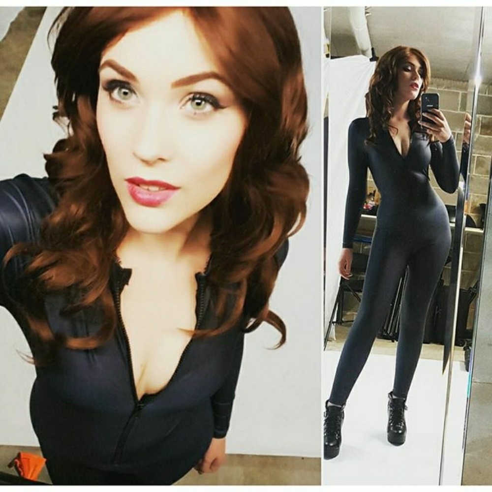 NWT Matte Black Catsuit  by Living Dead Clothing