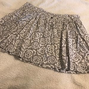 Gray and white skirt