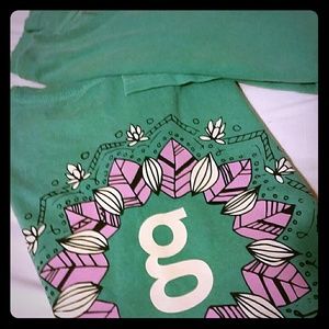 Geneologie turquoise vintage cotton medium t-shirt