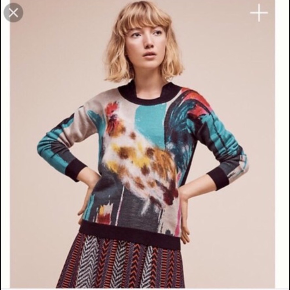 NWT Anthropologie Rooster Sweater