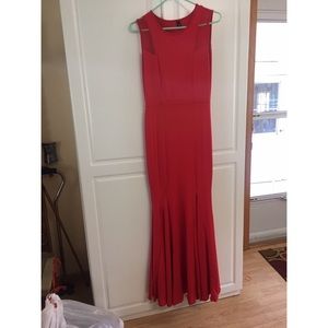 Red formal dress