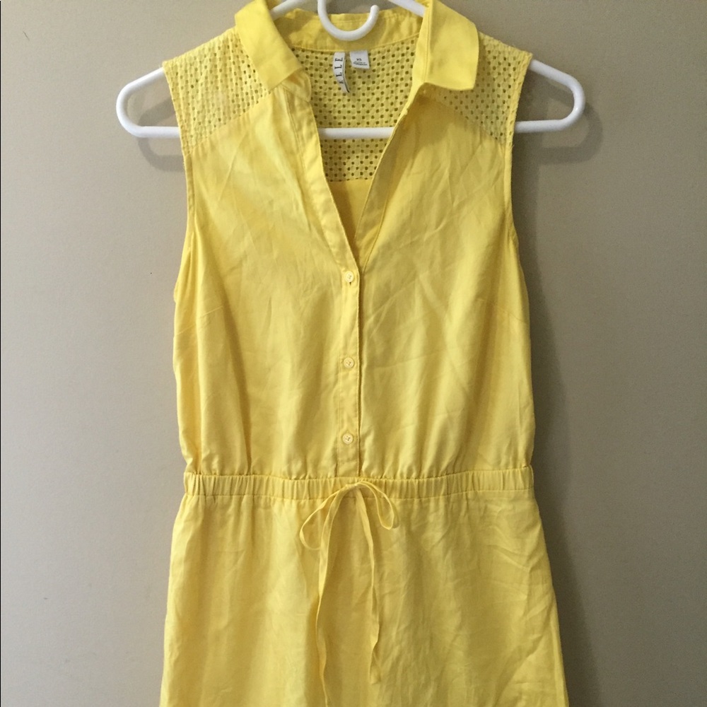 Yellow Collared Dress