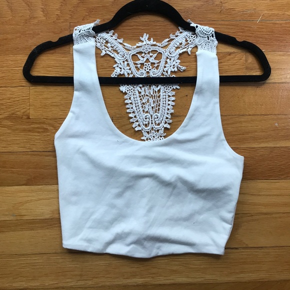 Forever 21 Tops - Crochet Crop Top