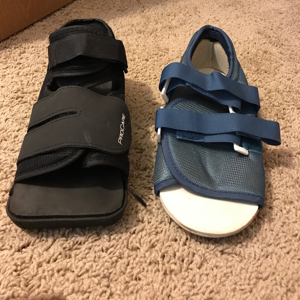 Medical support shoes.