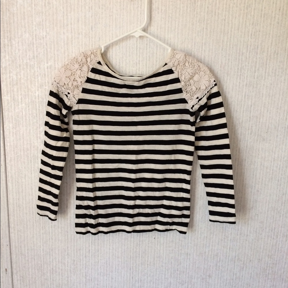 Ann Taylor LOFT Striped Long Sleeve Top