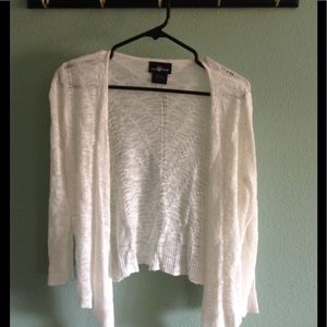 Lightweight white summer cardigan