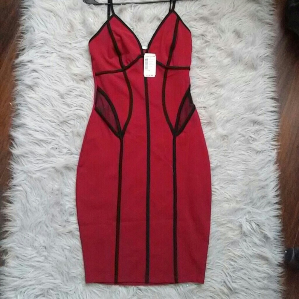 Midi Dress with mesh