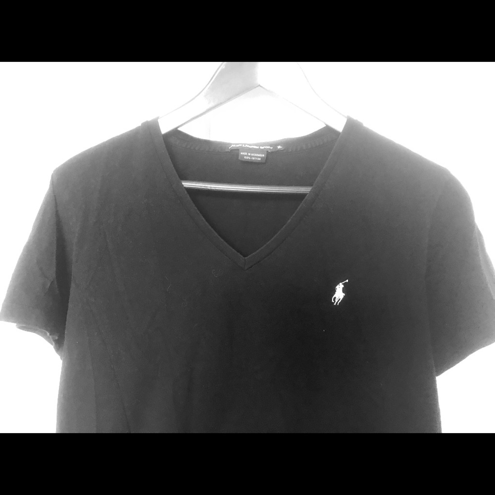 Tee shirt, black, RALPH LAUREN SPORT